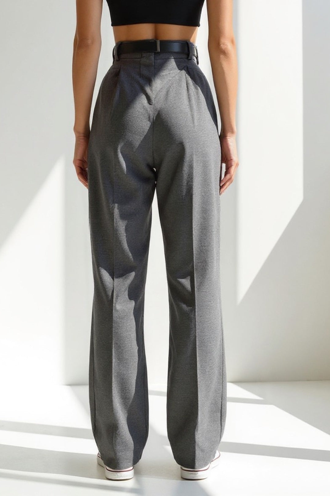 Tess | Pantalon à jambes larges en tissu mélangé