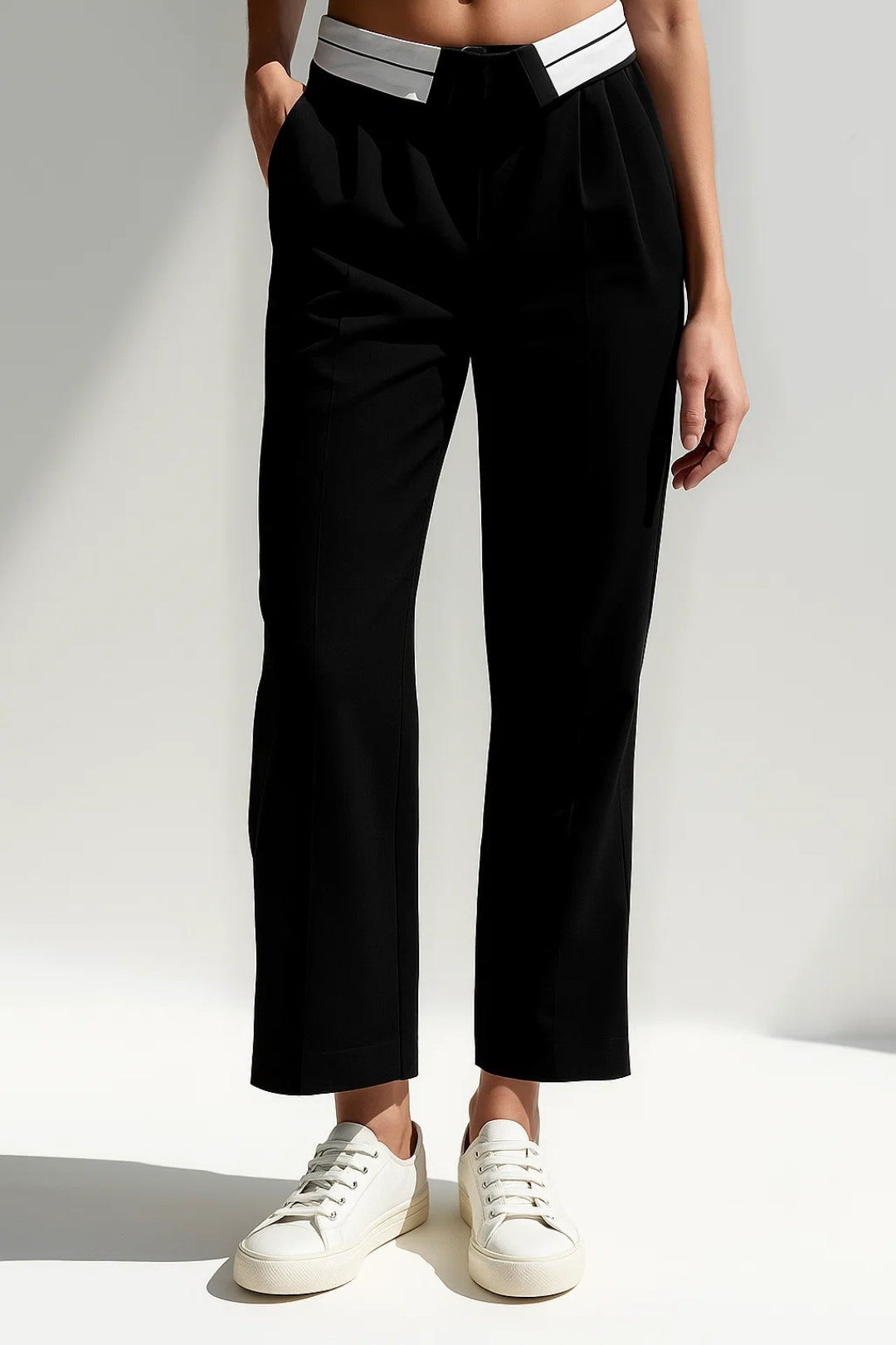 Ria | Pantalon cropped élégant