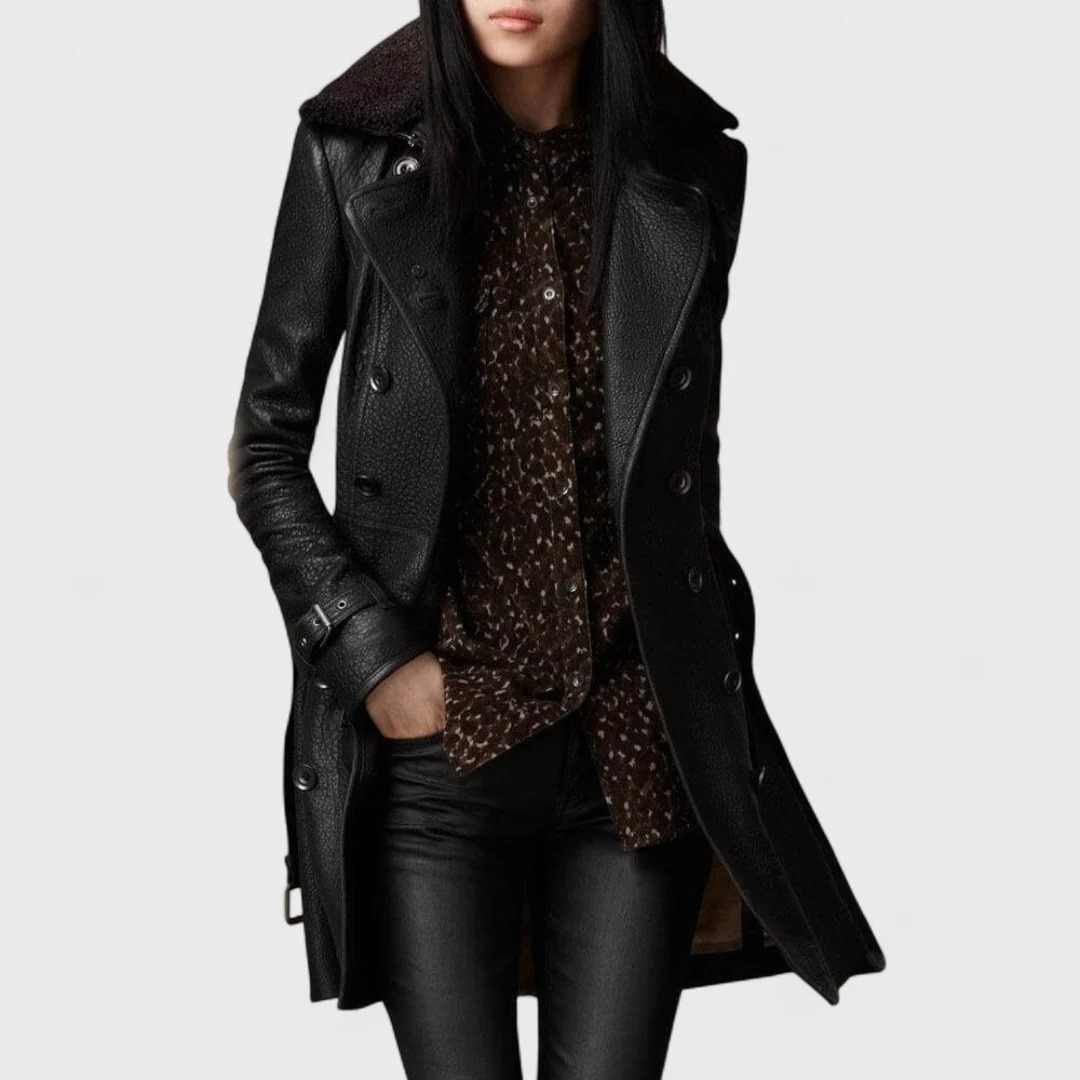 Velenoir | manteau en cuir