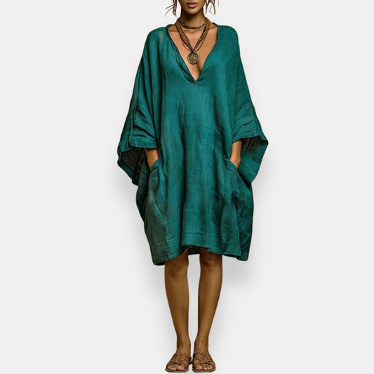 Soléa™ | Robe bohème oversize à col V