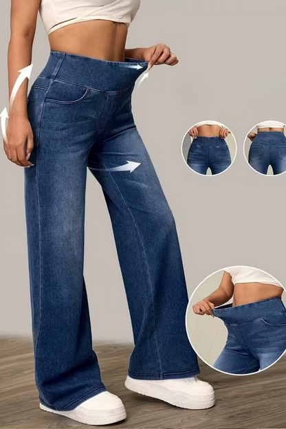 Novi | Pantalon Large Taille Haute