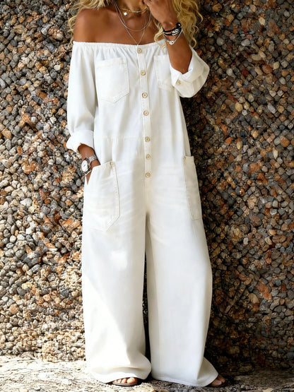 Léana™ | Combinaison en denim
