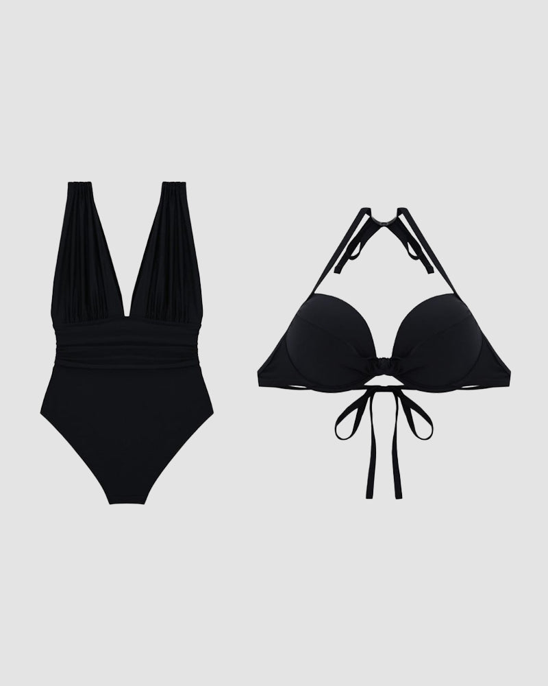 Valéna™ | Maillot de bain design à décolleté en V