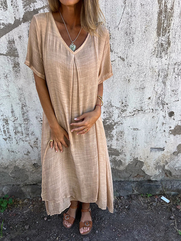 Valéa™ | Robe fluide à col V