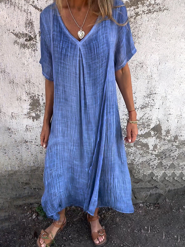 Valéa™ | Robe fluide à col V