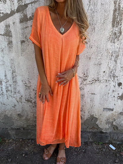 Valéa™ | Robe fluide à col V