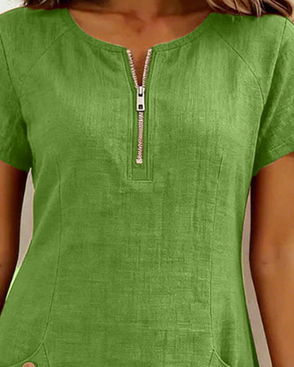 Élorine™ | Robe légère en coton-lin à coupe flatteuse