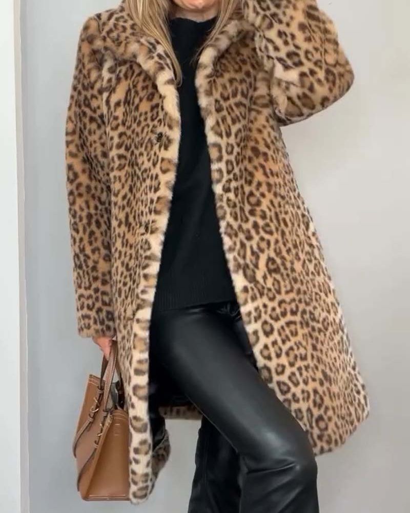 Camille | Manteau Léopard Long