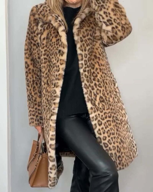Camille | Manteau Léopard Long