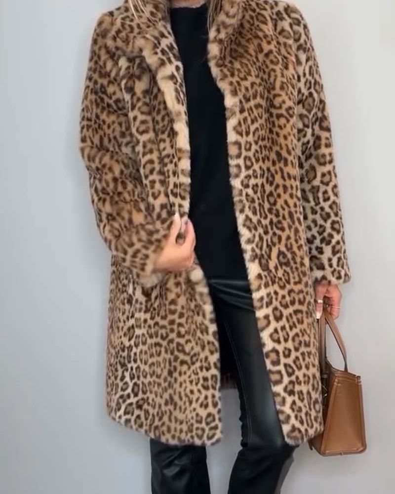 Camille | Manteau Léopard Long