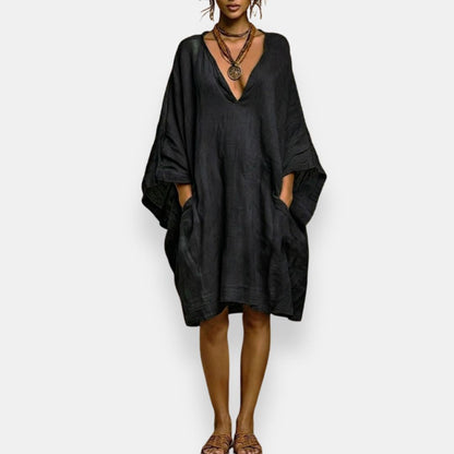 Soléa™ | Robe bohème oversize à col V