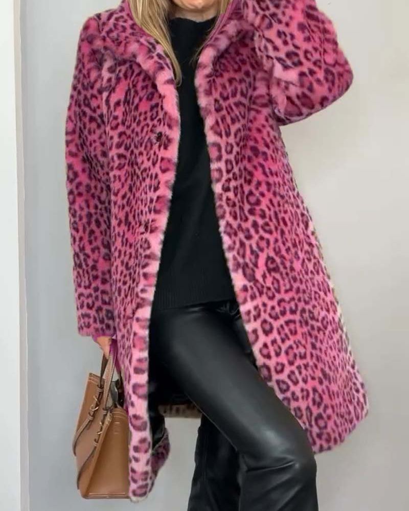Camille | Manteau Léopard Long