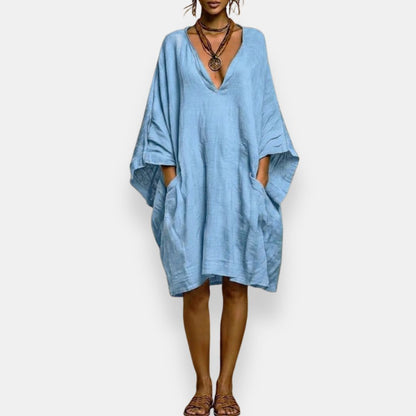 Soléa™ | Robe bohème oversize à col V
