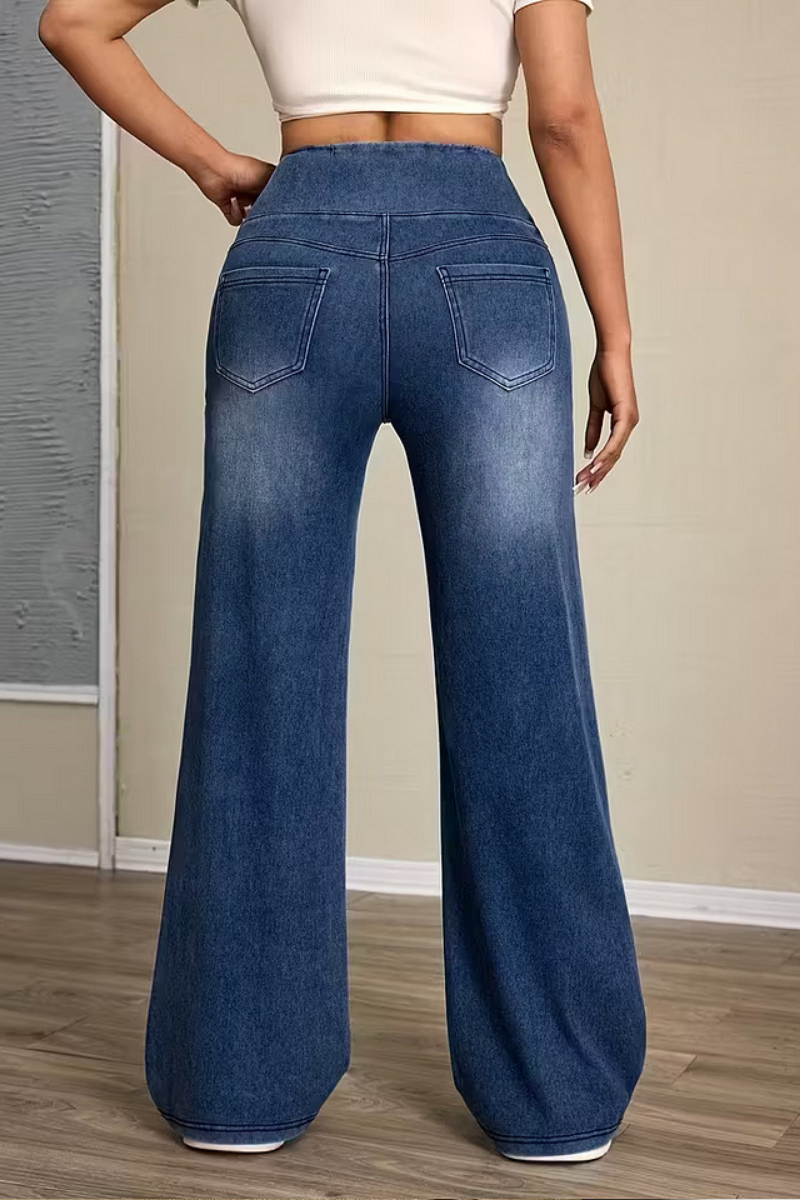 Novi | Pantalon Large Taille Haute