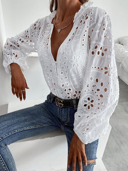 Rose | Blouse brodée