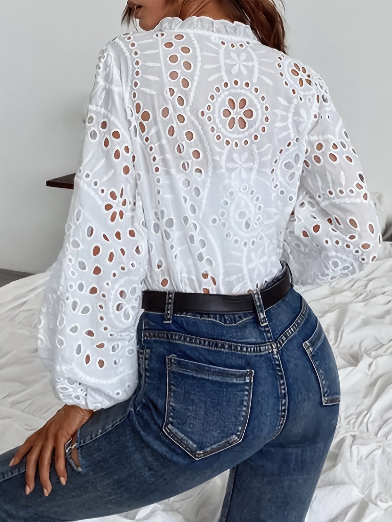 Rose | Blouse brodée