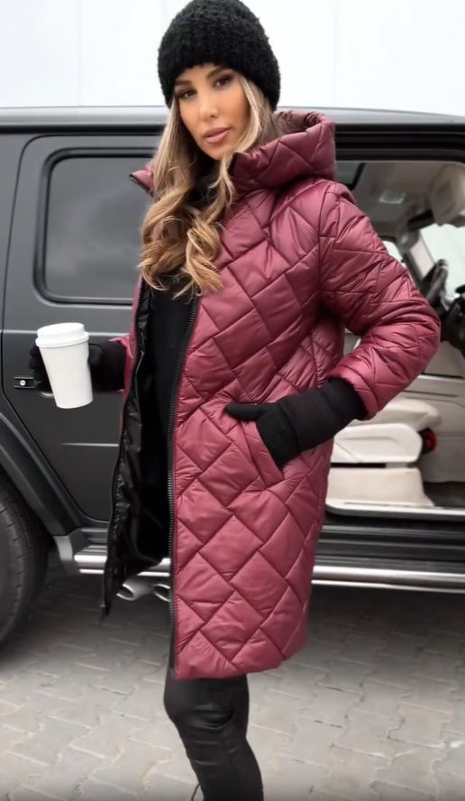 Bogna | Veste d'hiver matelassée avec capuche