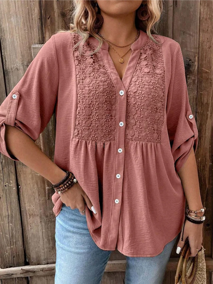 Maëlle™ | Blouse confortable avec détail de bouton