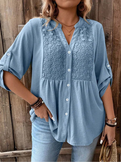 Maëlle™ | Blouse confortable avec détail de bouton