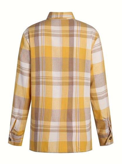 Ophéliane™ | Chemise oversize à carreaux