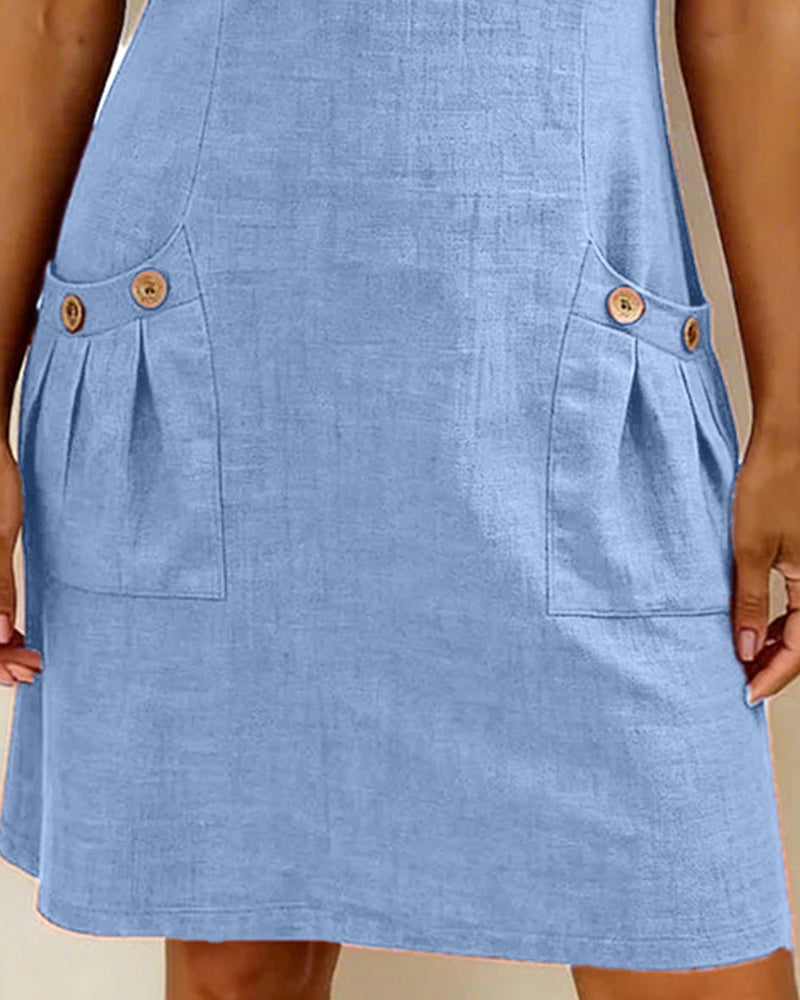 Élorine™ | Robe légère en coton-lin à coupe flatteuse