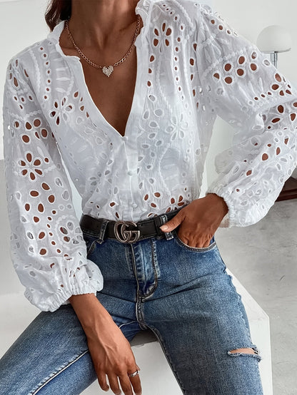 Rose | Blouse brodée