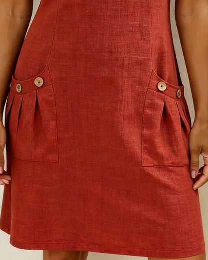 Élorine™ | Robe légère en coton-lin à coupe flatteuse