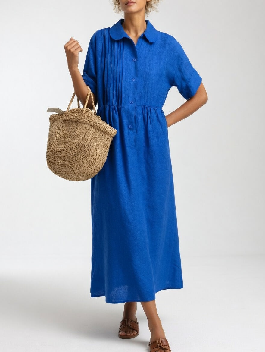 Éloria™ | Robe chemise fluide à l’élégance estivale