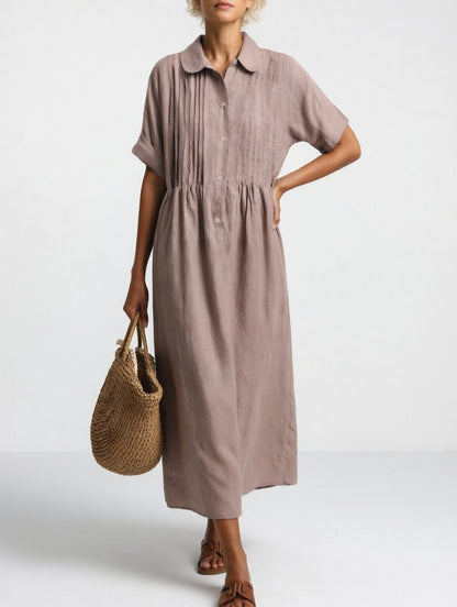 Éloria™ | Robe chemise fluide à l’élégance estivale