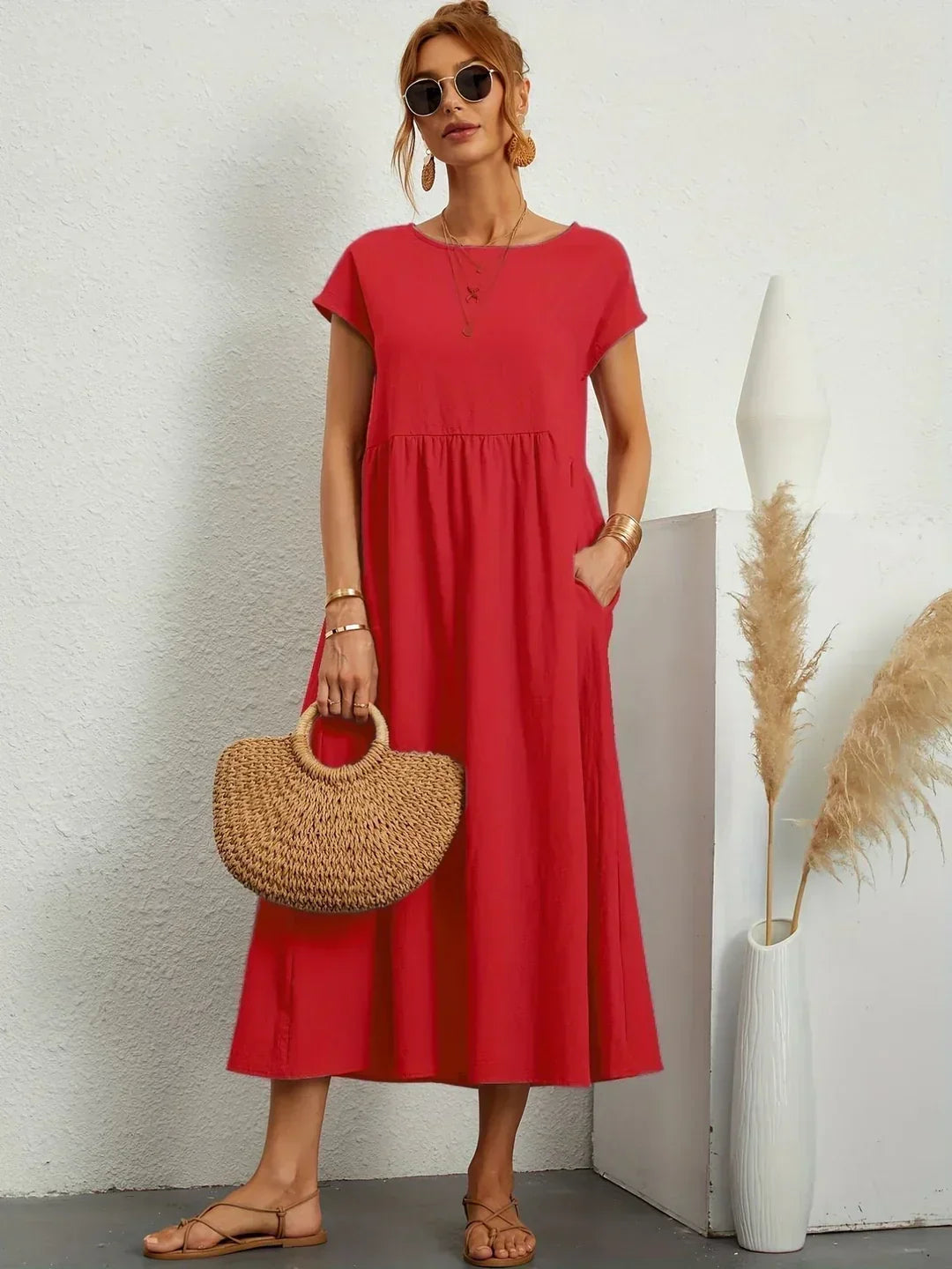 Auréna™ | Robe midi élégante au charme intemporel