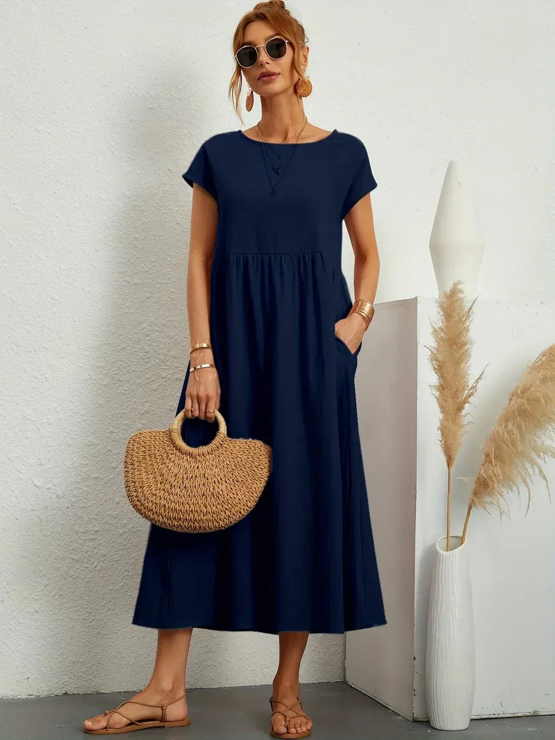 Auréna™ | Robe midi élégante au charme intemporel