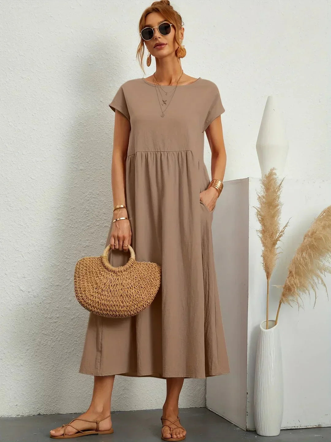 Auréna™ | Robe midi élégante au charme intemporel