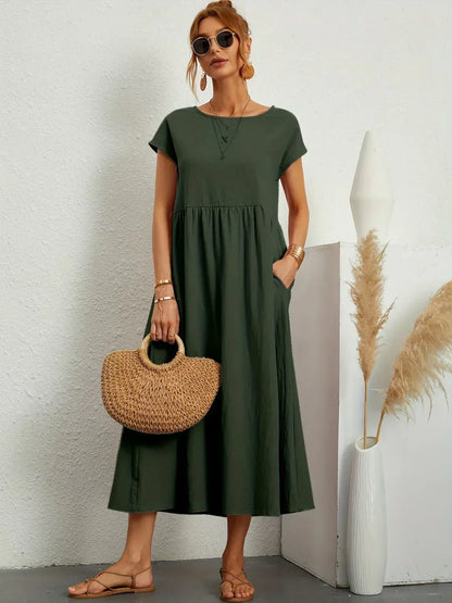Auréna™ | Robe midi élégante au charme intemporel