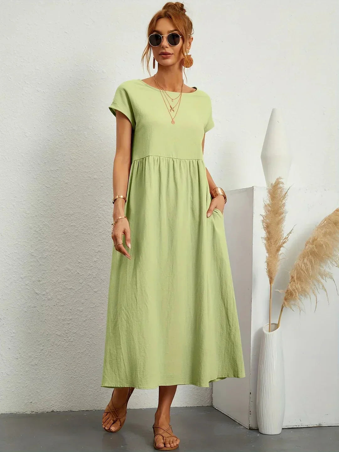 Auréna™ | Robe midi élégante au charme intemporel