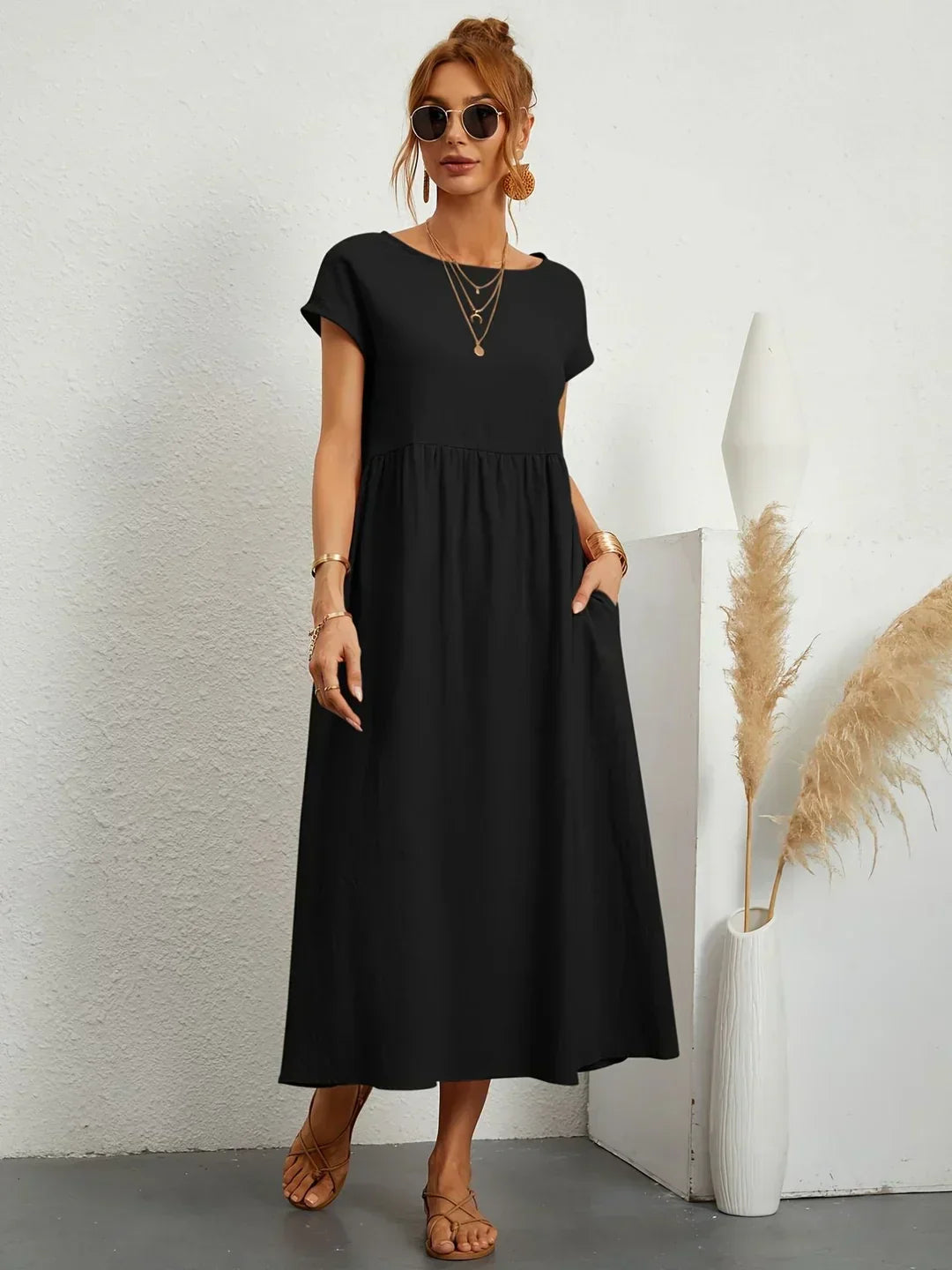 Auréna™ | Robe midi élégante au charme intemporel