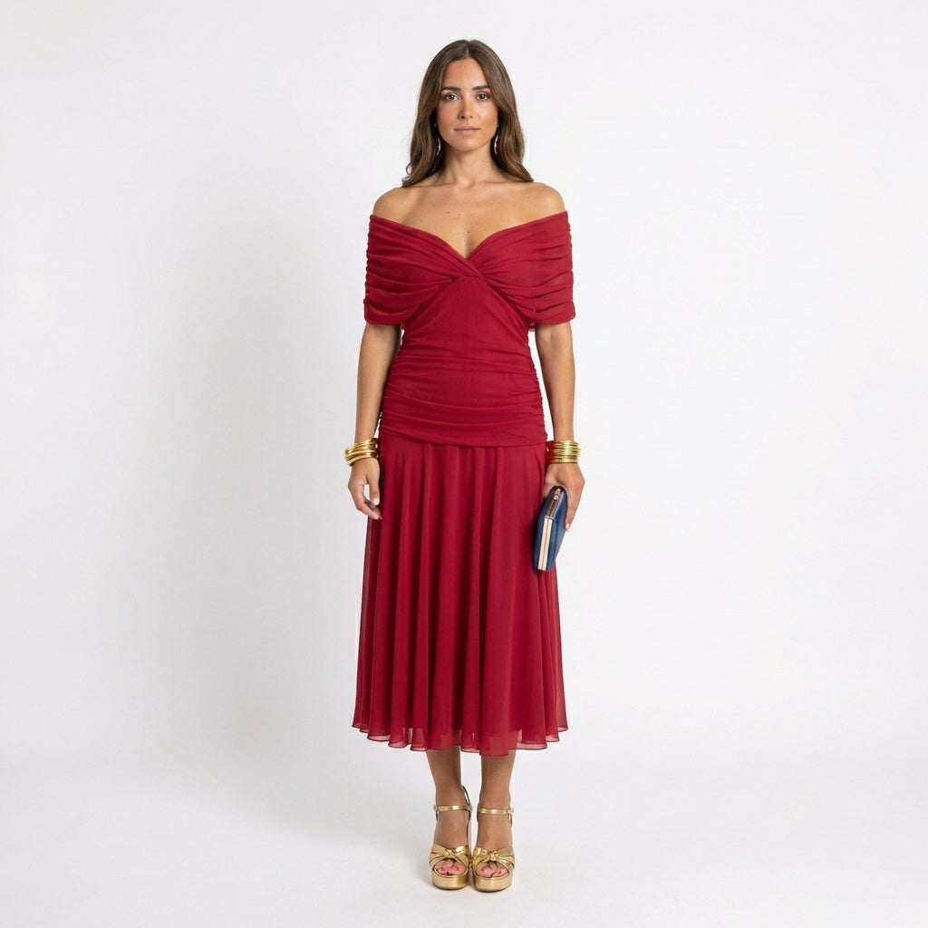 Valeriane™ | Robe élégante à épaules dénudées