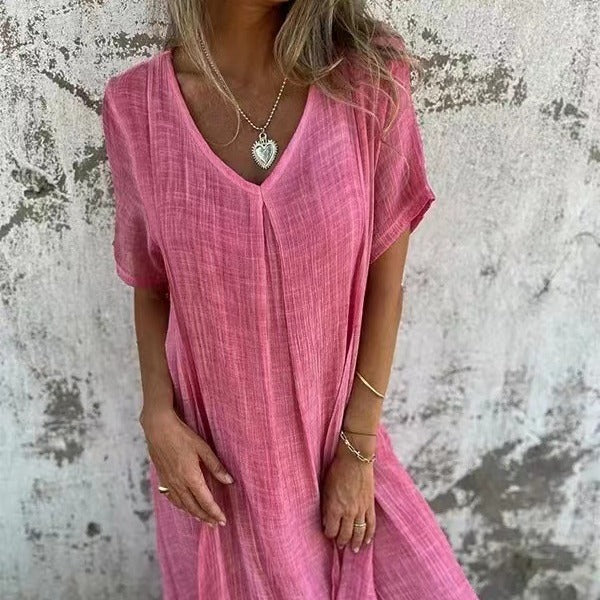Valéa™ | Robe fluide à col V