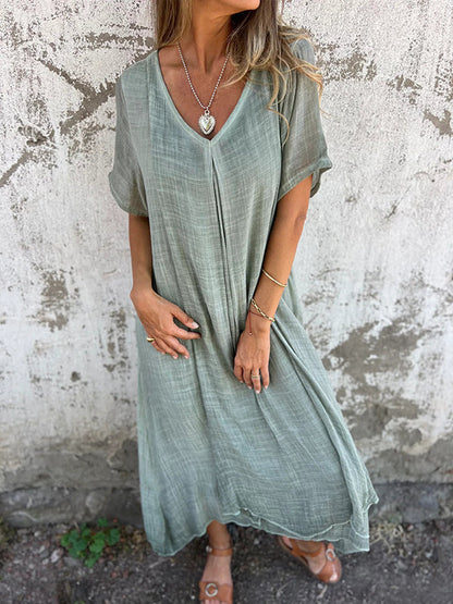 Valéa™ | Robe fluide à col V