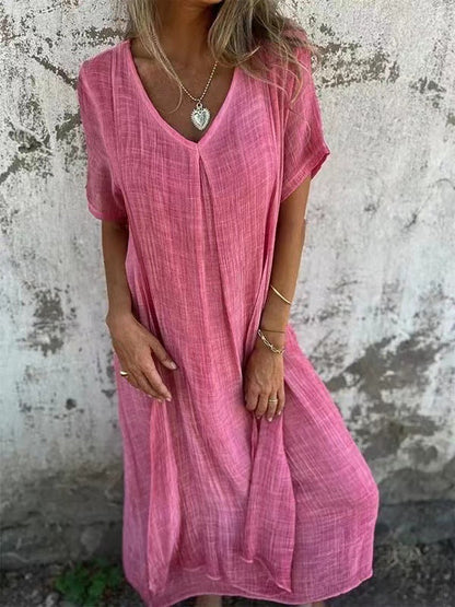 Valéa™ | Robe fluide à col V