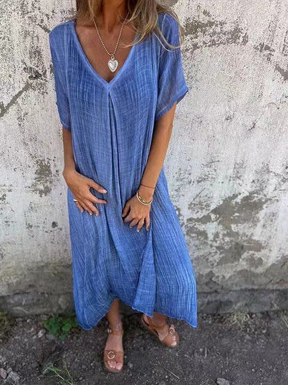 Valéa™ | Robe fluide à col V