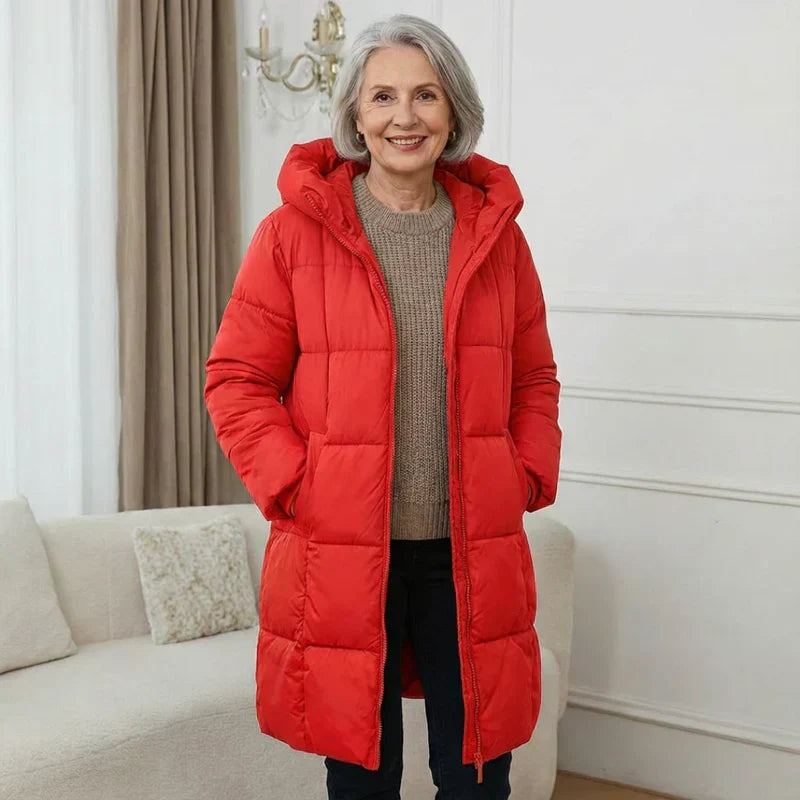 Sanne™ | Long Manteau d'Hiver Matelassé
