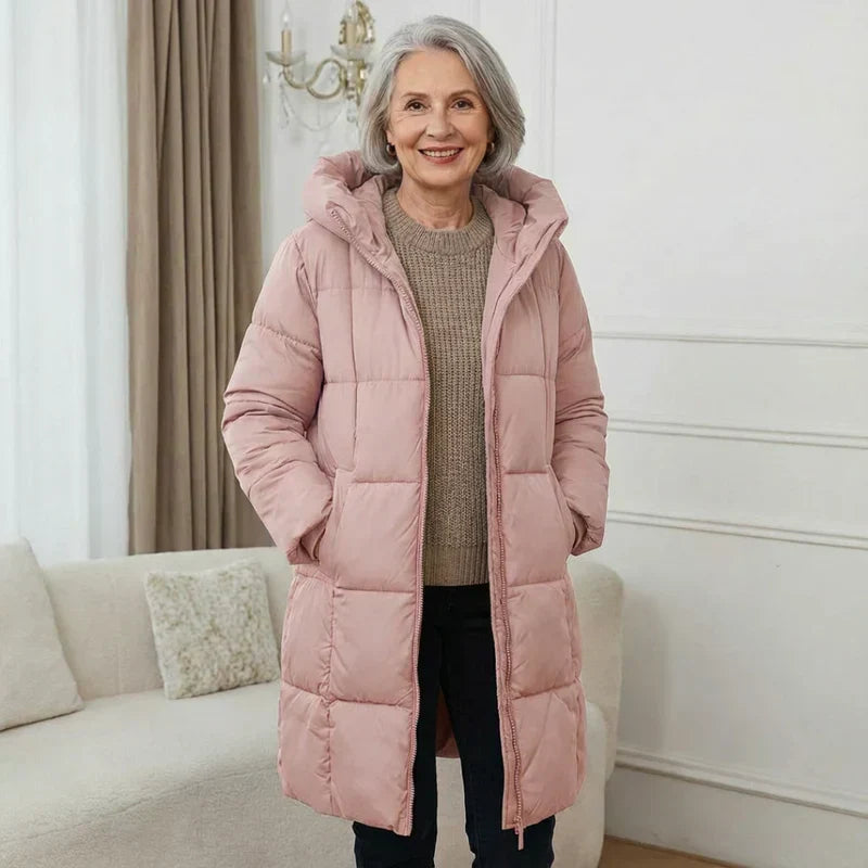 Sanne™ | Long Manteau d'Hiver Matelassé