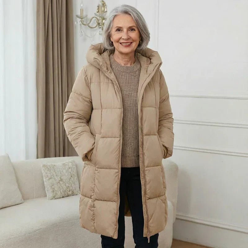 Sanne™ | Long Manteau d'Hiver Matelassé