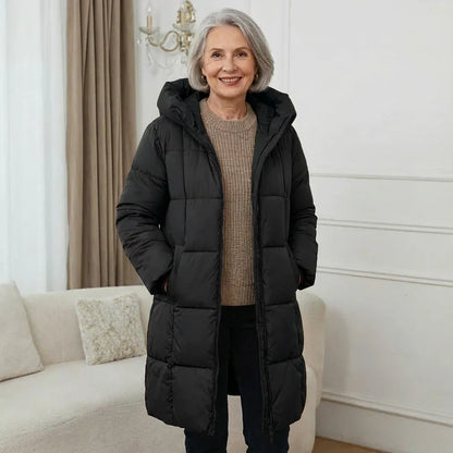 Sanne™ | Long Manteau d'Hiver Matelassé