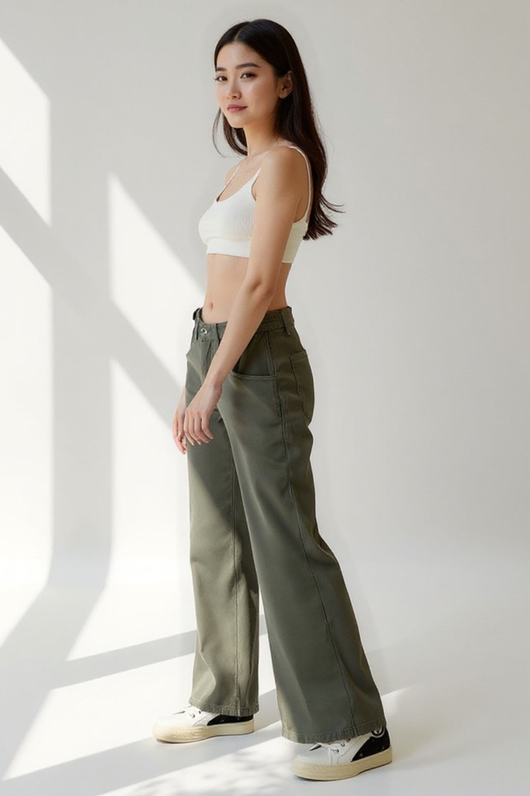 Sara | Pantalon large en coton