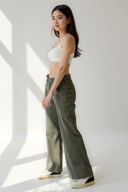 Sara | Pantalon large en coton