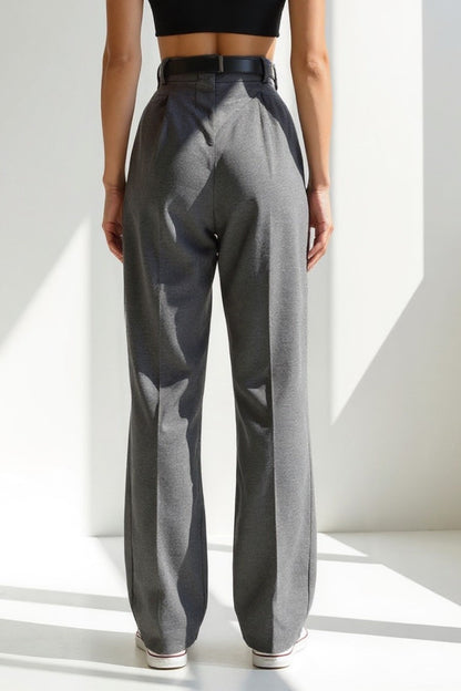 Tess | Pantalon à jambes larges en tissu mélangé