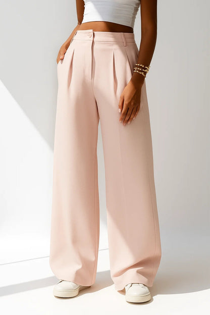 Ella | Pantalon palazzo avec plis