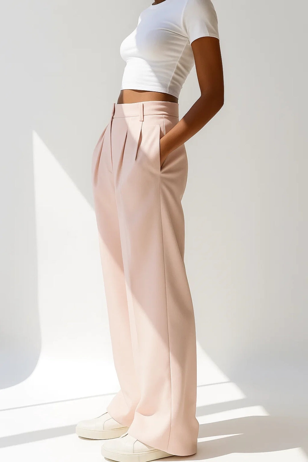 Ella | Pantalon palazzo avec plis