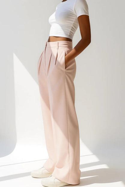 Ella | Pantalon palazzo avec plis